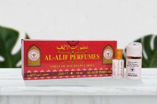 Al Alif White Oudh 12ml Attar