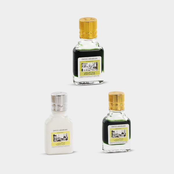 Swiss Arabian Jannat ul Firdaus Attar 9ml Red, White & Green (Pack of 3)